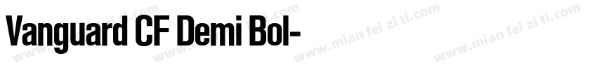 Vanguard CF Demi Bol字体转换